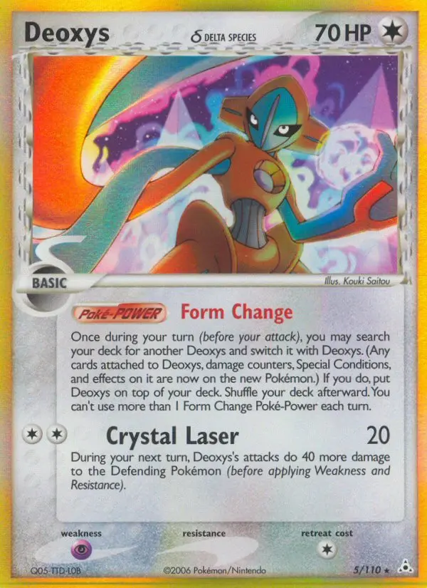 Deoxys δ - Holon Phantoms 005/110 (Reverse Holo)