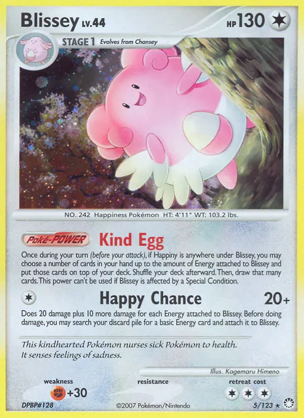 Blissey - Mysterious Treasures 005/123 (Reverse Holo)