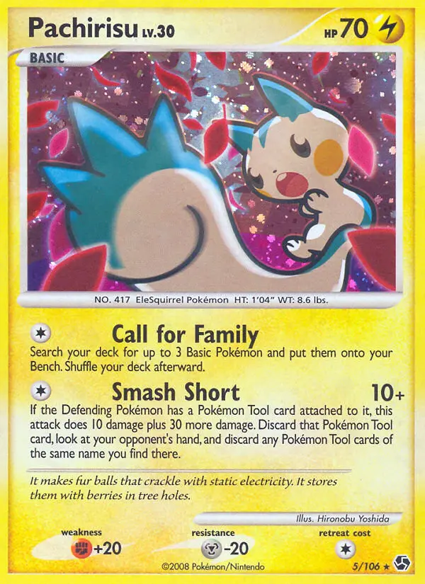 Pachirisu - Great Encounters 005/106 (Reverse Holo)