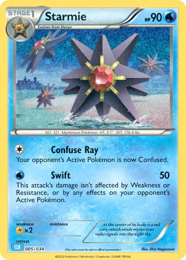 Starmie - Blastoise & Suicune ex 005/034 (Holo)