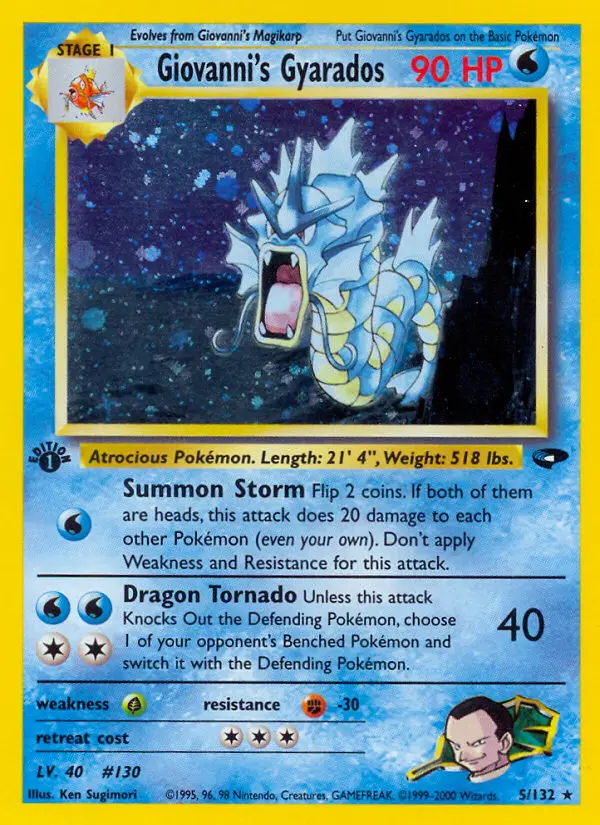Giovanni's Gyarados - Gym Challenge 005/132 (Holo)