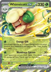 Whimsicott ex - White Flare 005/086 (Holo)