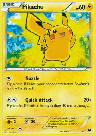 Pikachu - McDonald's Collection 2014 005/012 (Holo)