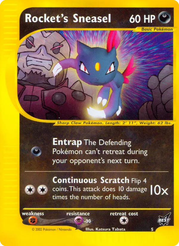 Rocket's Sneasel - Best of Game 005/009 (Holo)