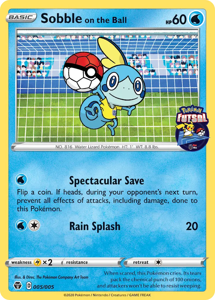 Sobble on the Ball - Pokémon Futsal Collection 005/005 (Regular)