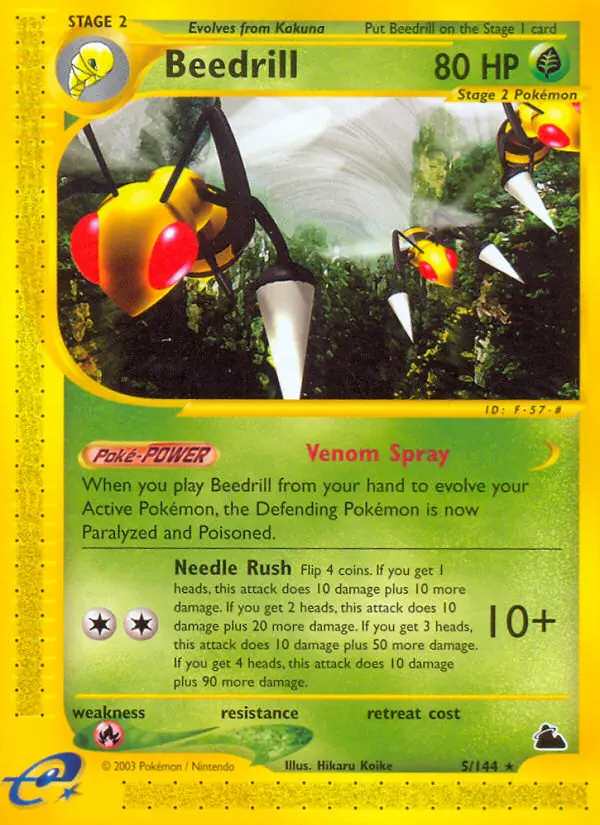 Beedrill - Skyridge 005/144 (Regular)