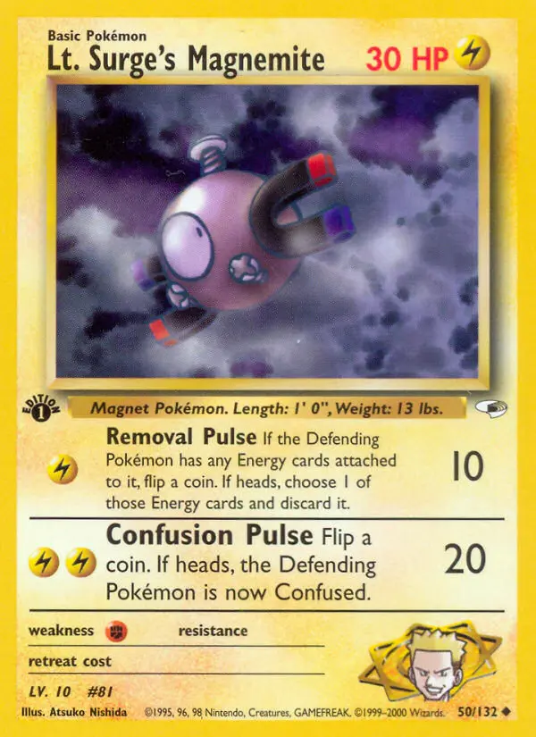Lt. Surge's Magnemite - Gym Heroes 050/132 (Regular)