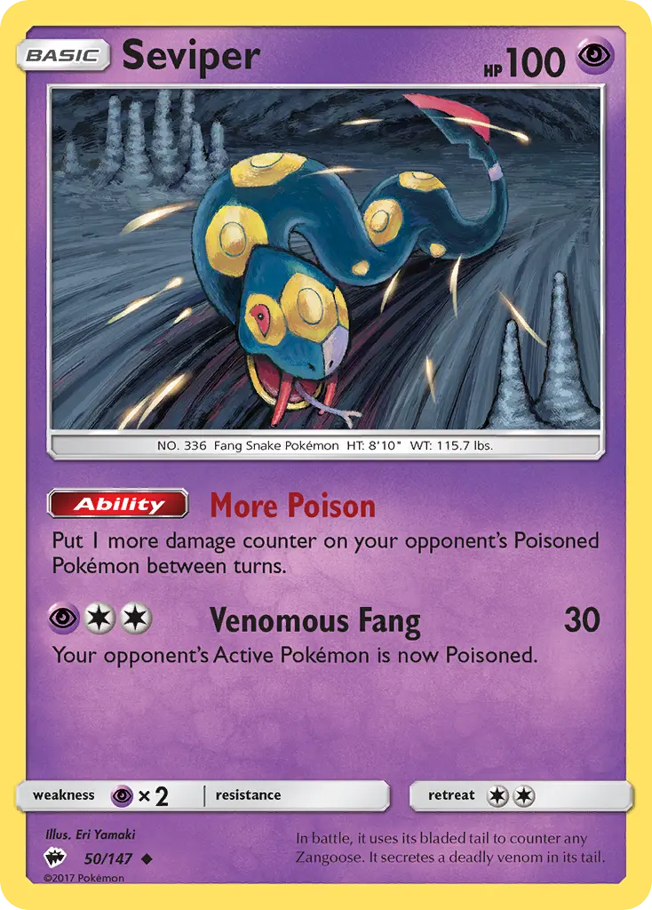 Seviper - Burning Shadows 050/147 (Regular)
