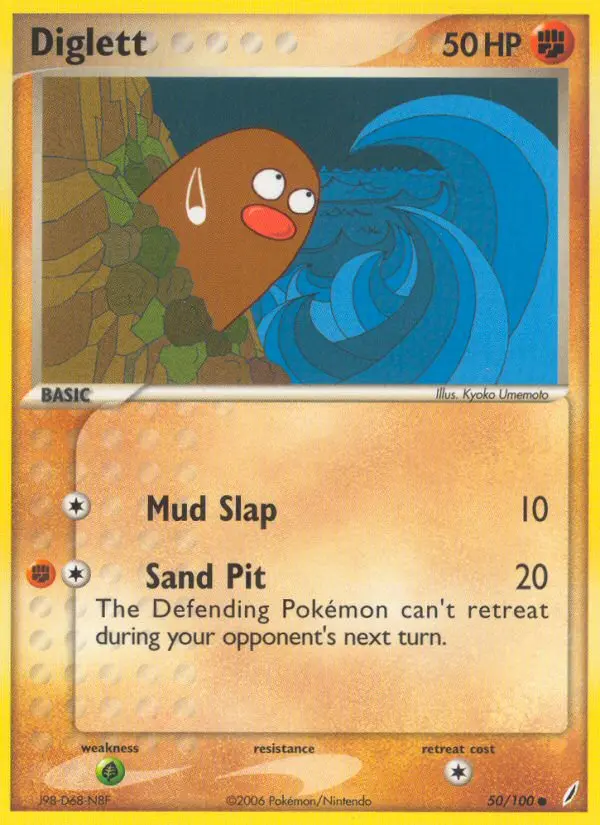 Diglett - Crystal Guardians 050/100 (Reverse Holo)