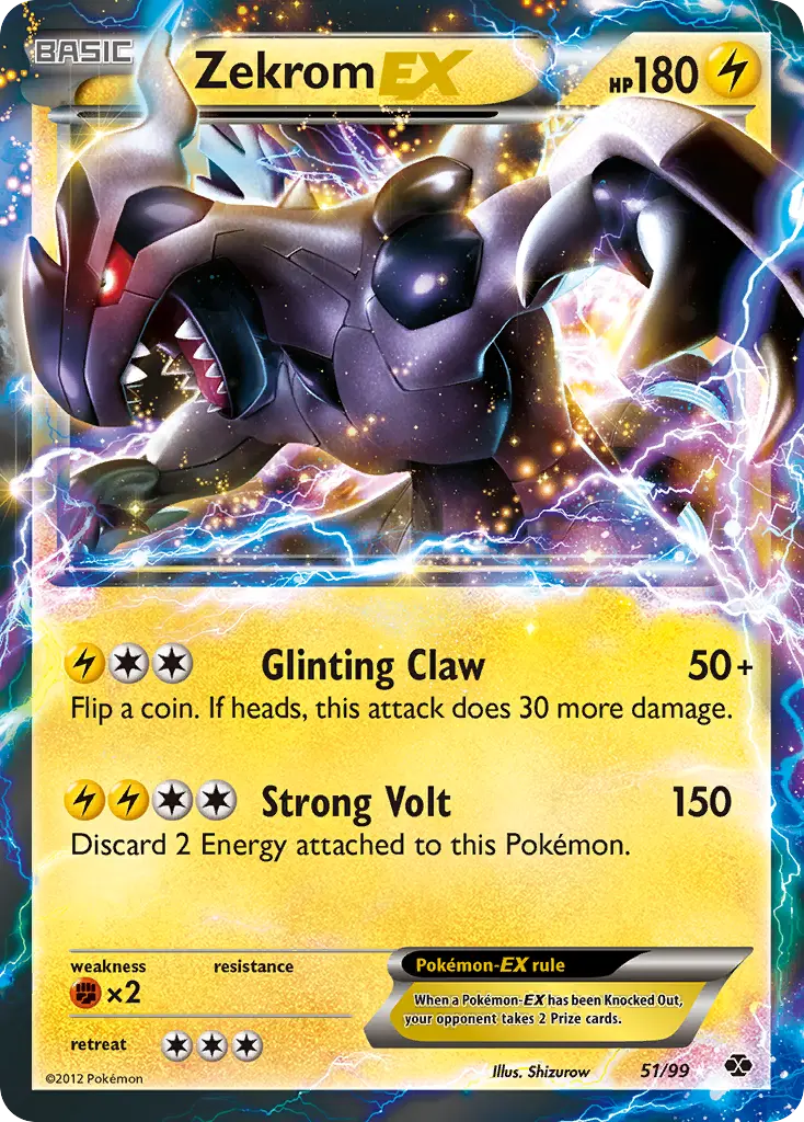 Zekrom-EX - Next Destinies 051/099 (Rare Holo EX)