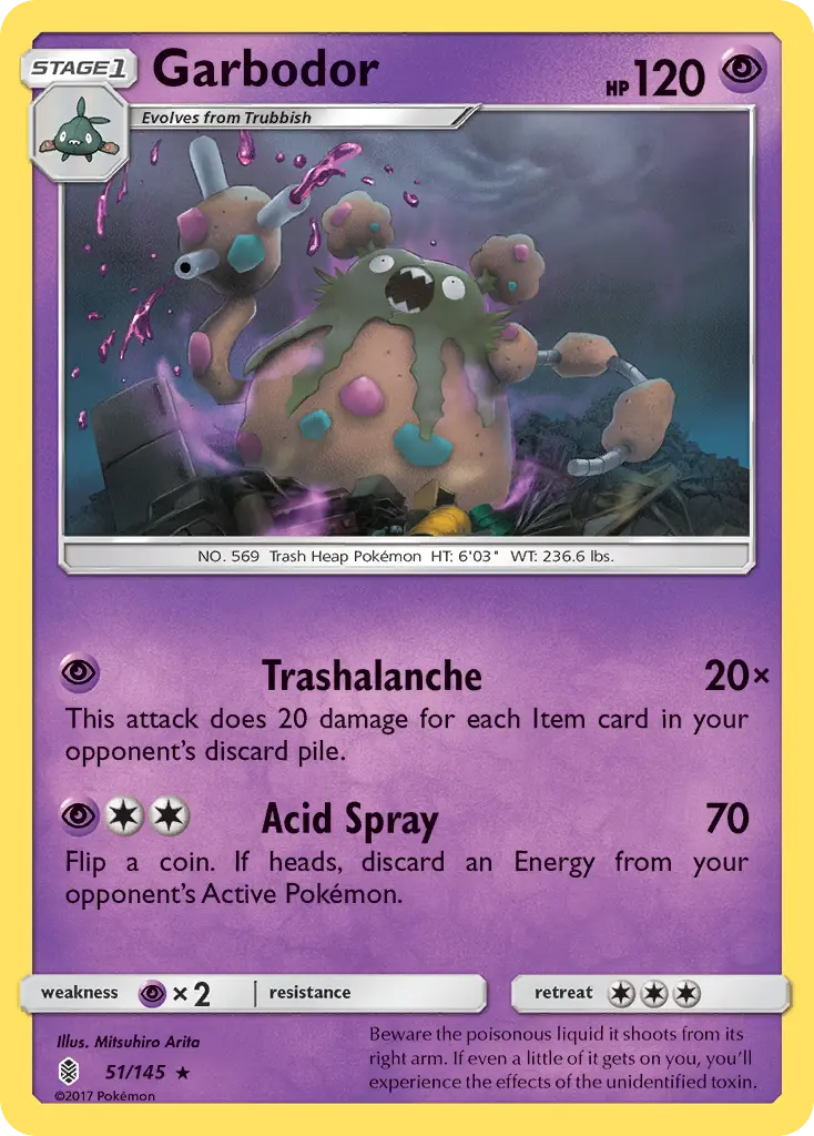 Garbodor - Guardians Rising 051/145 (Reverse Holo)