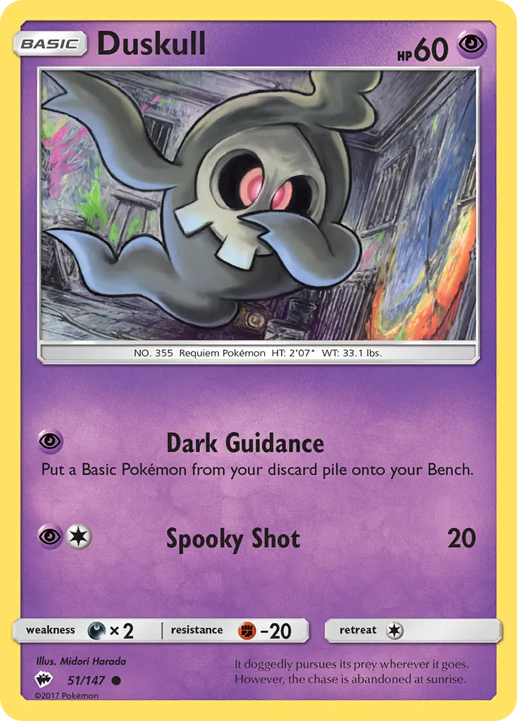 Duskull - Burning Shadows 051/147 (Regular)