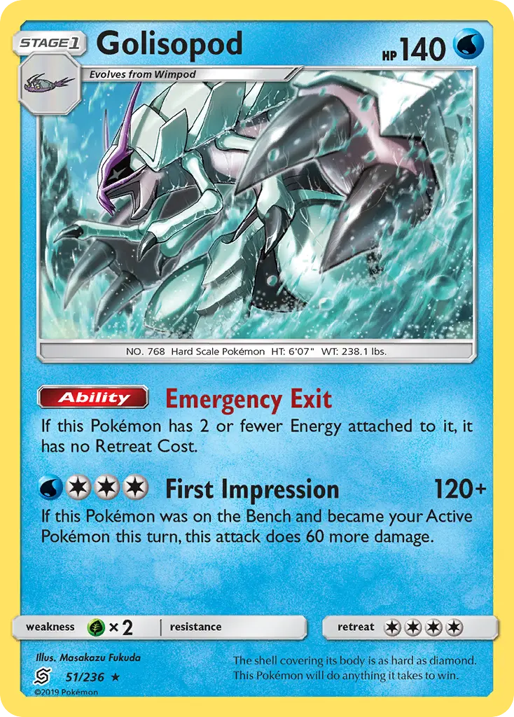 Golisopod - Unified Minds 051/236 (Holo)