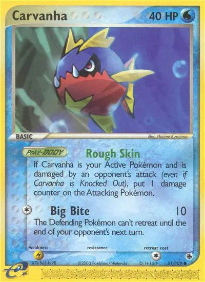Carvanha - Ruby & Sapphire 051/109 (Regular)
