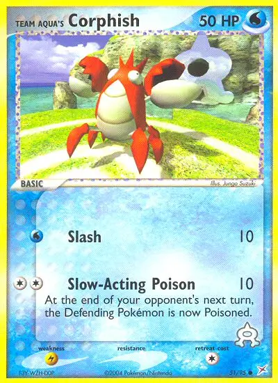 Team Aqua's Corphish - Team Magma vs Team Aqua 051/095 (Reverse Holo)