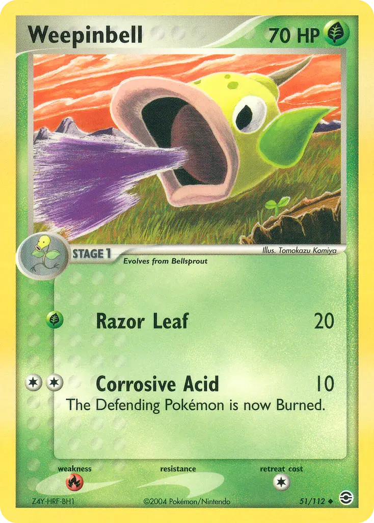 Weepinbell - FireRed & LeafGreen 051/112 (Regular)
