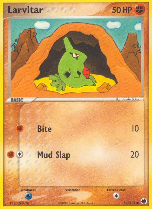 Larvitar - Dragon Frontiers 051/101 (Regular)
