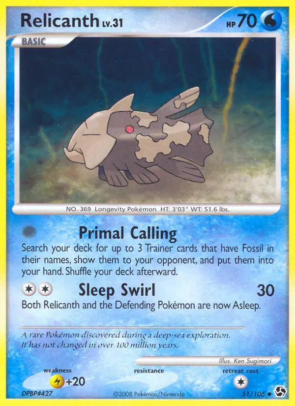 Relicanth - Great Encounters 051/106 (Regular)