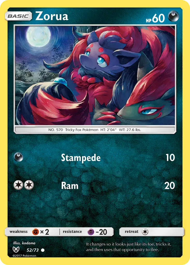 Zorua - Shining Legends 052/073 (Regular)
