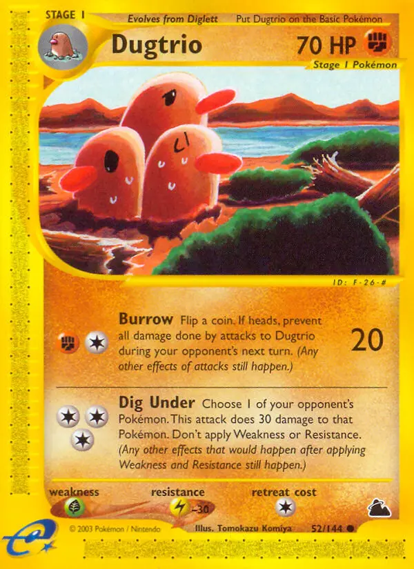 Dugtrio - Skyridge 052/144 (Regular)
