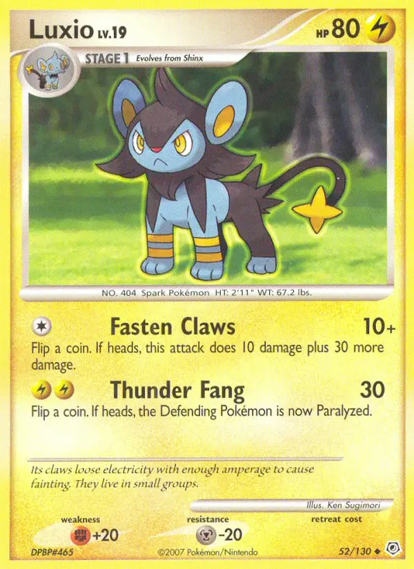 Luxio - Diamond & Pearl 052/130 (Prerelease)