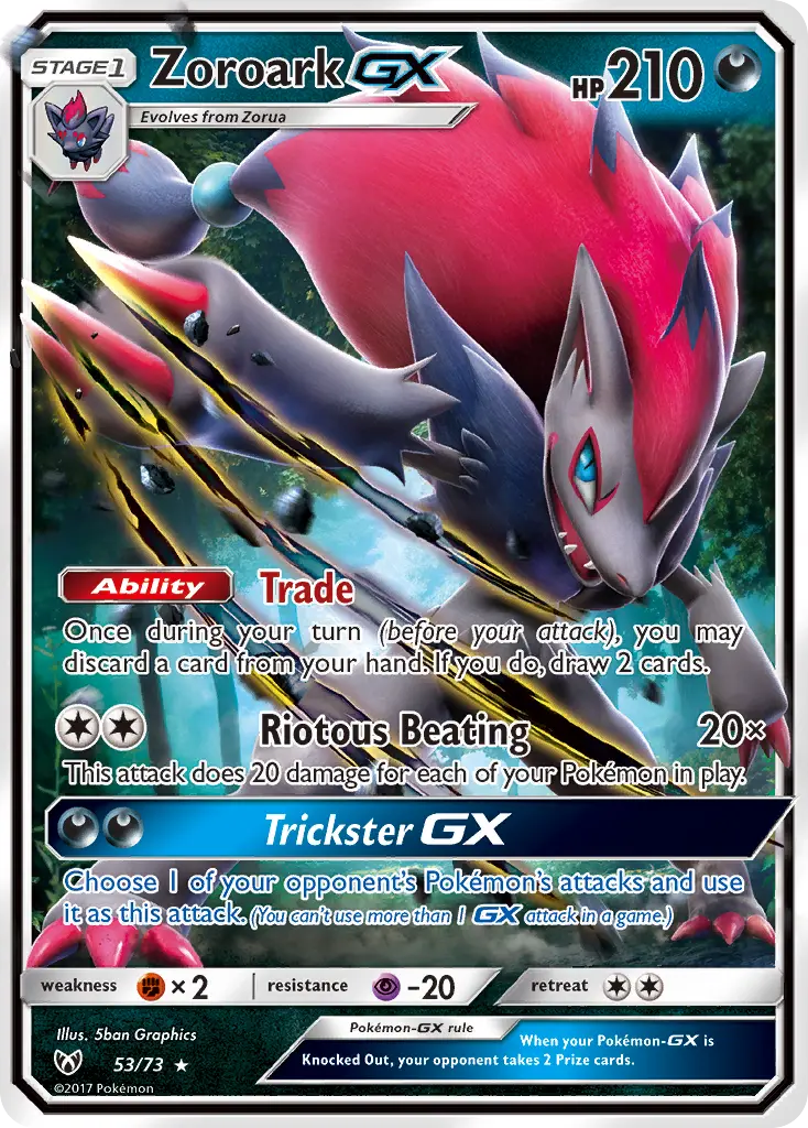 Zoroark-GX - Shining Legends 053/073 (Rare Holo GX)