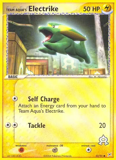 Team Aqua's Electrike - Team Magma vs Team Aqua 053/095 (Reverse Holo)