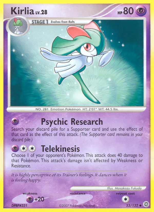 Kirlia - Secret Wonders 053/132 (Prerelease)