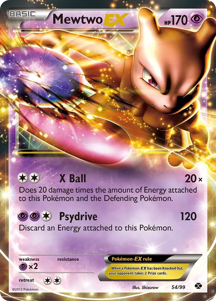 Mewtwo-EX - Next Destinies 054/099 (Rare Holo EX)
