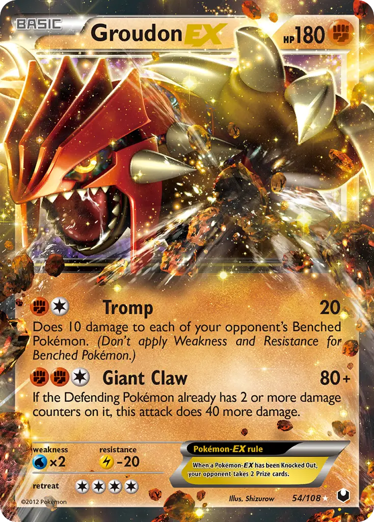 Groudon-EX - Dark Explorers 054/108 (Rare Holo EX)