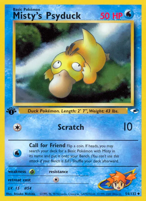 Misty's Psyduck - Gym Heroes 054/132 (Regular)