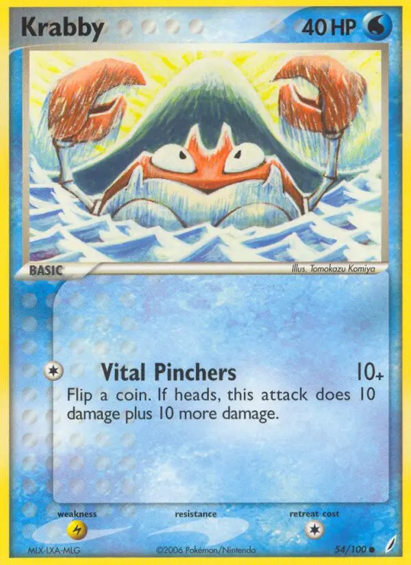 Krabby - Crystal Guardians 054/100 (Reverse Holo)