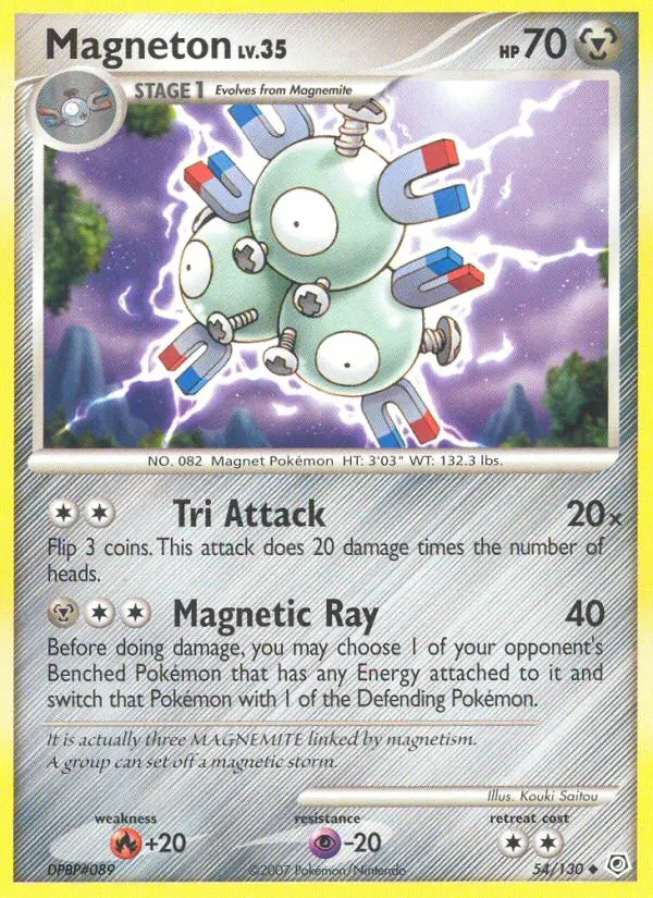 Magneton - Diamond & Pearl 054/130 (Reverse Holo)