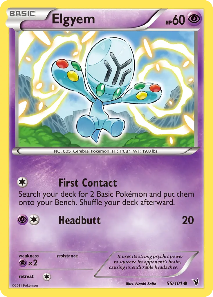 Elgyem - Noble Victories 055/101 (Reverse Holo)