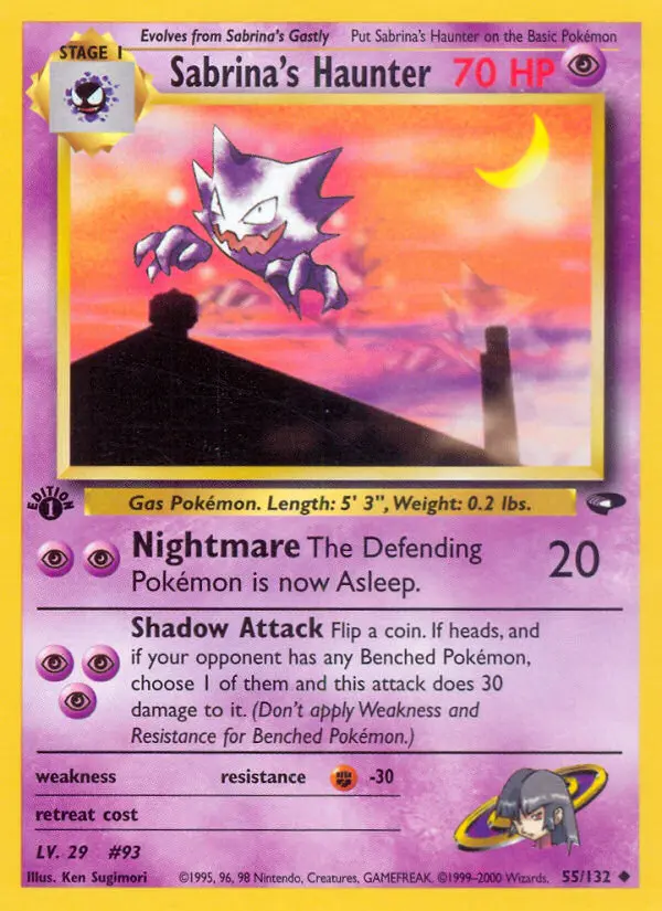 Sabrina's Haunter - Gym Challenge 055/132 (Regular)