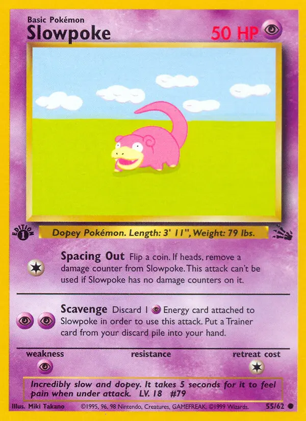 Slowpoke - Fossil 055/062 (Regular)