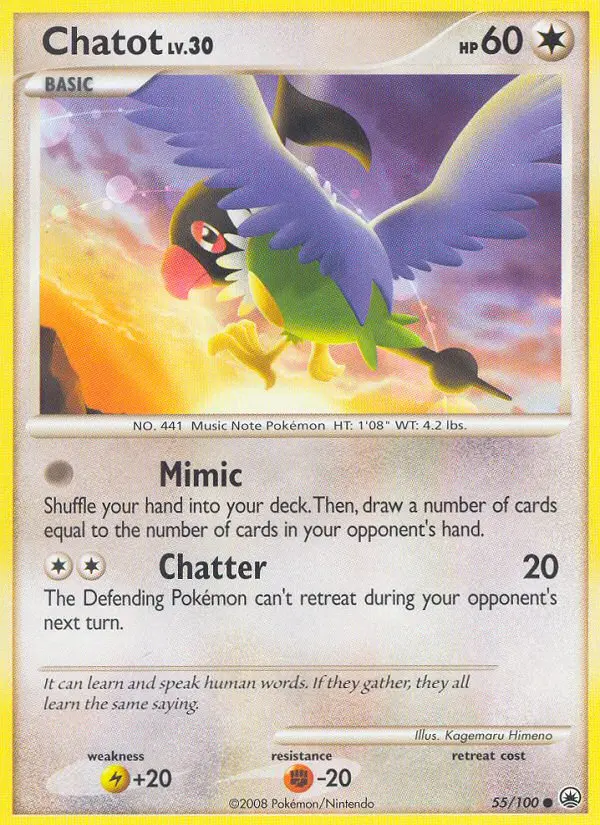 Chatot - Majestic Dawn 055/100 (Regular)