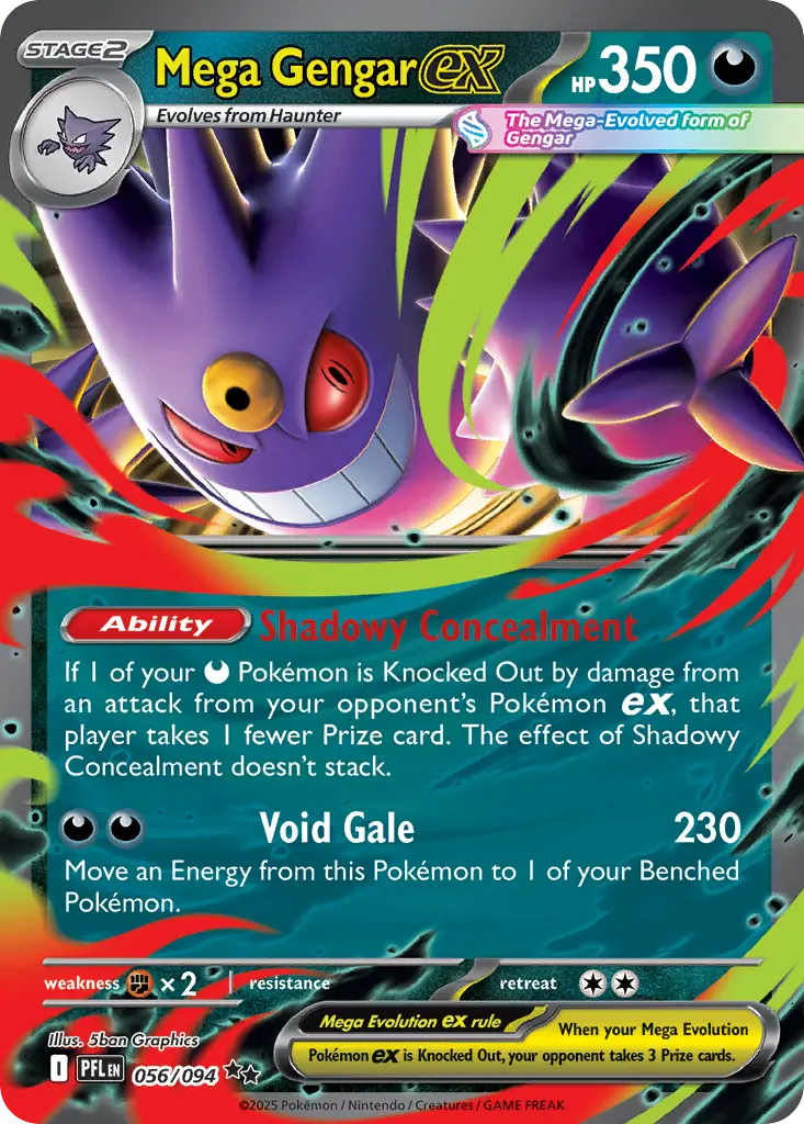 Mega Gengar ex - Phantasmal Flames 056/094 (Holo)