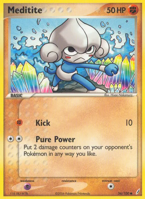 Meditite - Crystal Guardians 056/100 (Reverse Holo)