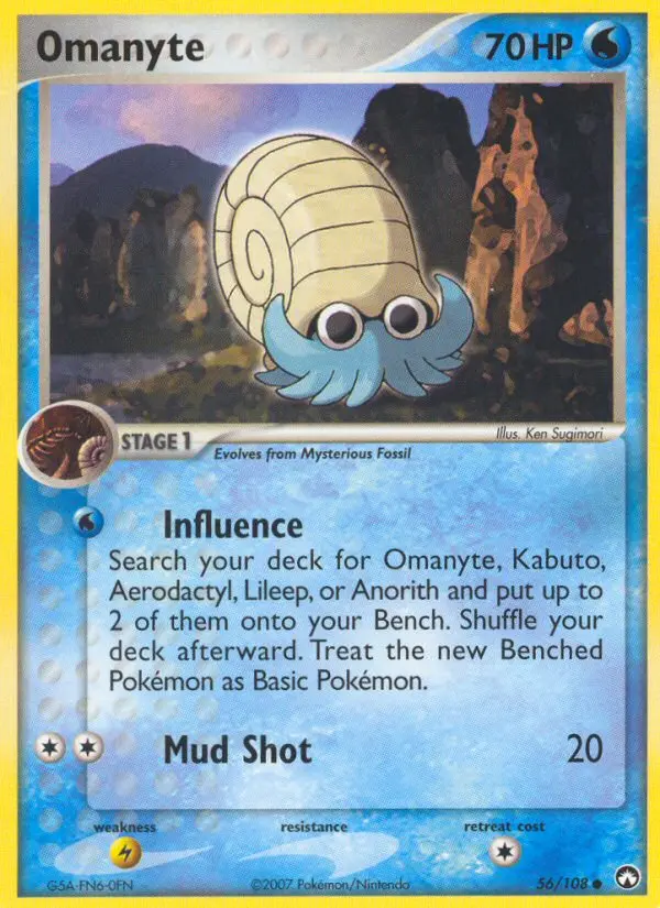 Omanyte - Power Keepers 056/108 (Regular)