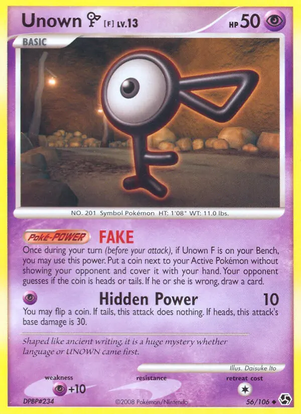 Unown [F] - Great Encounters 056/106 (Regular)