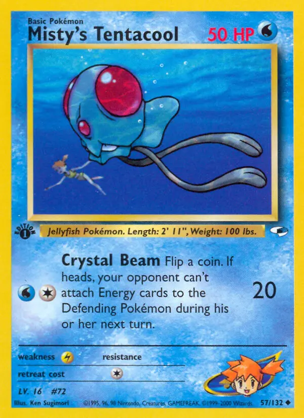 Misty's Tentacool - Gym Heroes 057/132 (Regular)