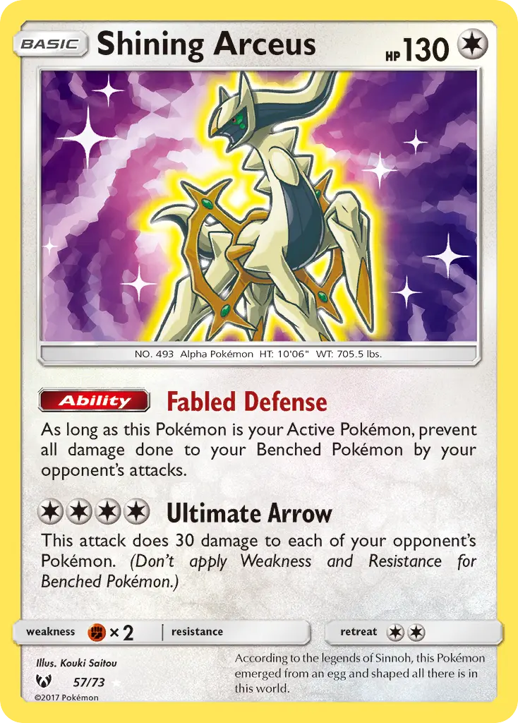 Shining Arceus - Shining Legends 057/073 (Holo)
