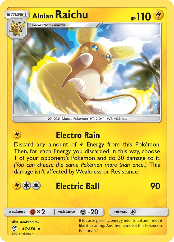 Alolan Raichu - Unified Minds 057/236 (Holo)
