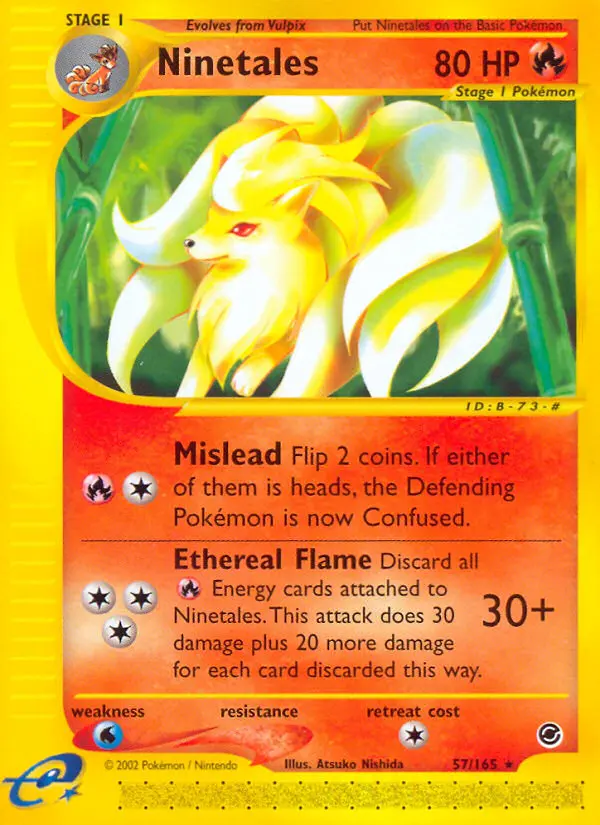 Ninetales - Expedition Base Set 057/165 (Reverse Holo)