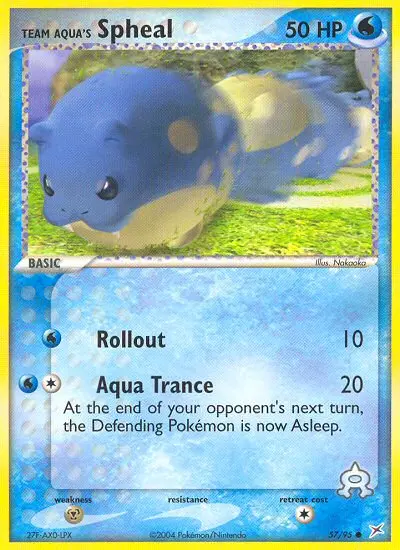 Team Aqua's Spheal - Team Magma vs Team Aqua 057/095 (Regular)