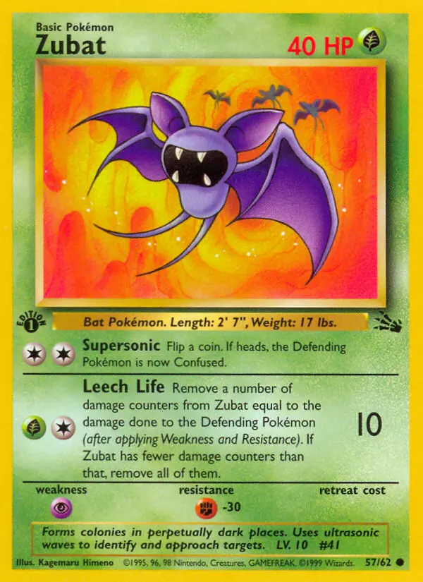 Zubat - Fossil 057/062 (Regular)