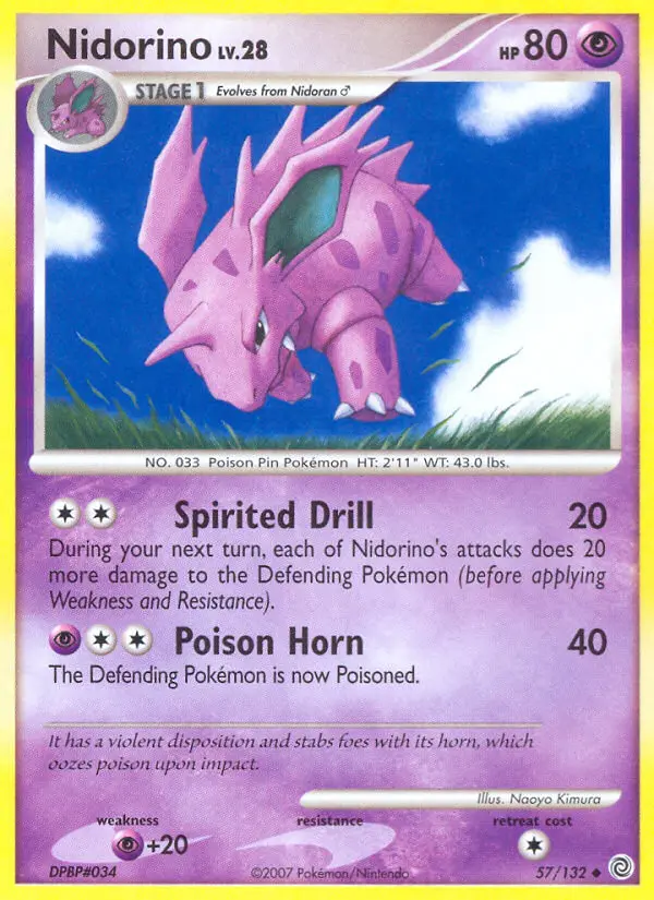 Nidorino - Secret Wonders 057/132 (Reverse Holo)