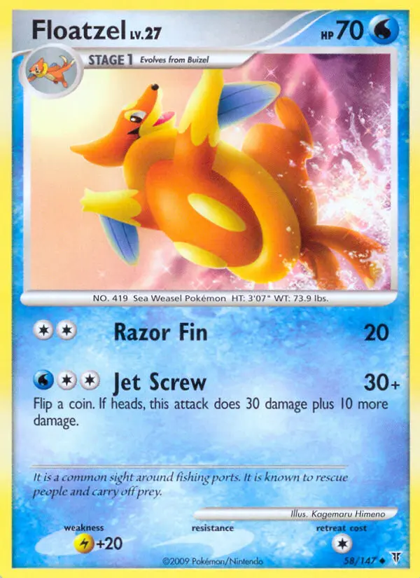 Floatzel - Supreme Victors 058/147 (Reverse Holo)