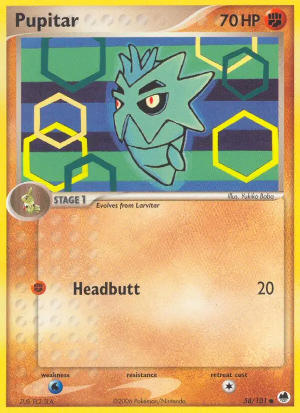 Pupitar - Dragon Frontiers 058/101 (Regular)